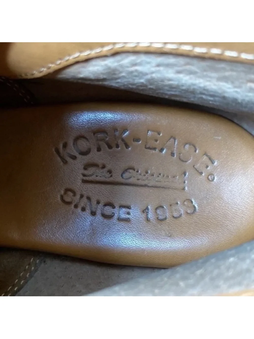 Kork-Ease Tenne & Bison Castaneda Suede Bootie Ankle Boot Size 8.5